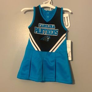 2T Carolina Panther cheerleader outfit